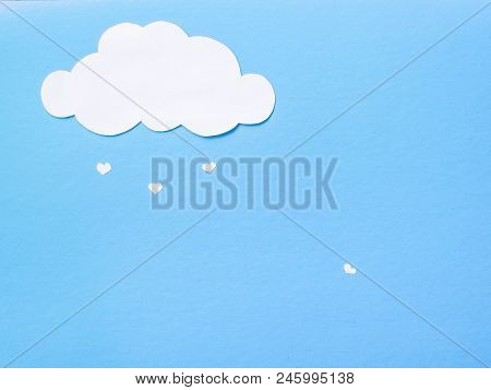 Paper Clouds From Which The Paper Hearts Fall.