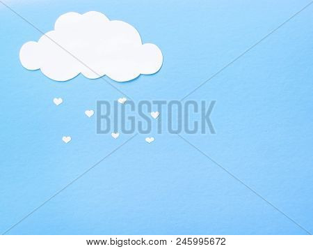 Paper Clouds From Which The Paper Hearts Fall.