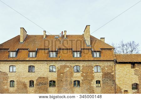 Malbork, Pomerania, Poland - January 2: Castle Of The Teutonic Order In Malbork - The Largest Castle