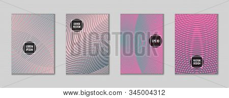 Cool Geometric Design Title Page Background. Cool Template Journal Header Page Set. First Page Minim