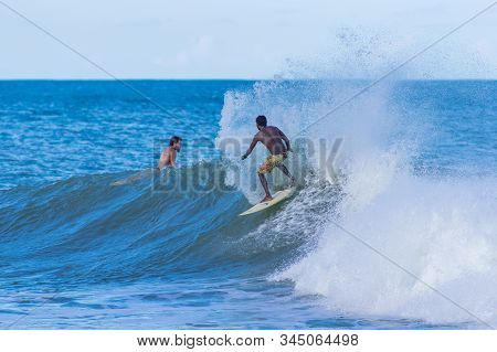 Arugam Bay / Sri Lanka - April 25 2015 Year: The Surfing At  Arugam Bay, Sri Lanka Island