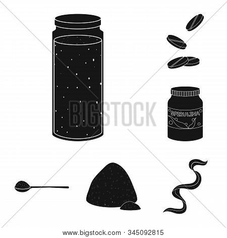 Vector Design Of Grass And Natural Logo. Collection Of Grass And Seaweed Stock Vector Illustration.