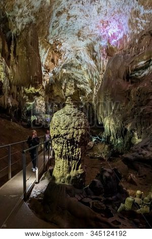 The  Prometheus Cave (also Kumistavi Cave) Near Tskaltubo In The Imereti Region, Georgia