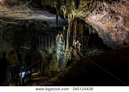 The  Prometheus Cave (also Kumistavi Cave) Near Tskaltubo In The Imereti Region, Georgia