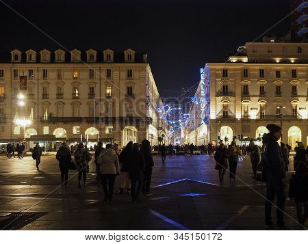 Piazza Castello Square In Turin