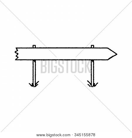 Street Pointer Icon, Roud Sign. Stock Vector Illustration Isolated On White Background.