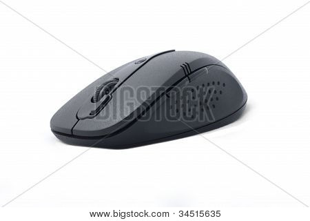 Black Wireless Computer Mouse