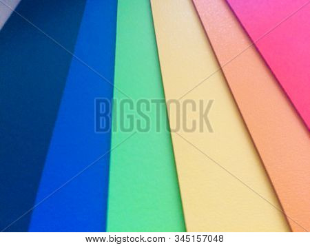 Colour Swatches Book. Rainbow Sample Colors Catalogue. Trendy Color Design Palette