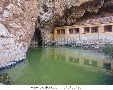 Kaifa Lake In Greece At Day. Close Up