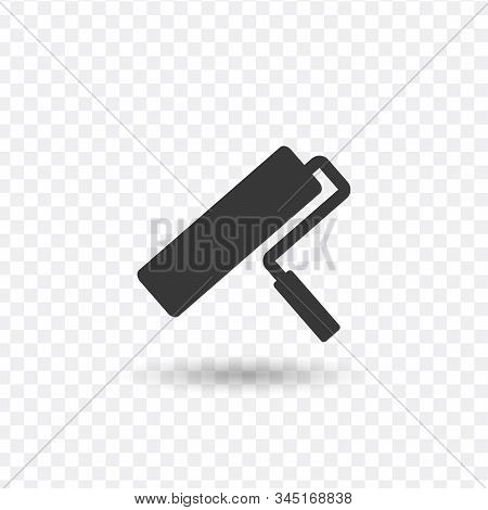 Roller Paint Icon. Stock Vector Illustration Isolated On White Background.