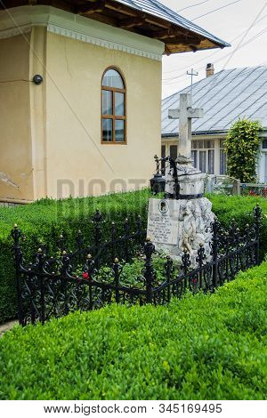 Neamt, Romania - June 22, 2019: The Tomb Of The Writer Veronica Micle, Who Was The Beloved Of The Na
