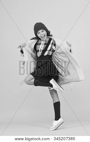 Rebel Teen Girl. Madcap Concept. Teen Age. Girl Adorable Stylish Modern Teenager. Cool Schoolgirl. H