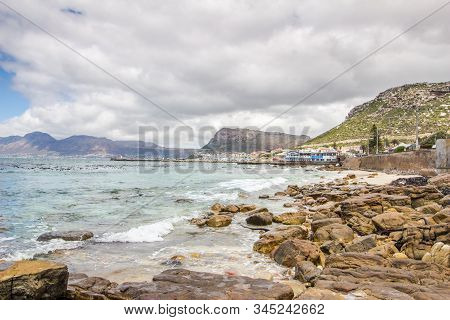 Cape Town , South Africa - 03 January 2019: View From St James Beach Over Kalk Bay Harbour In |false