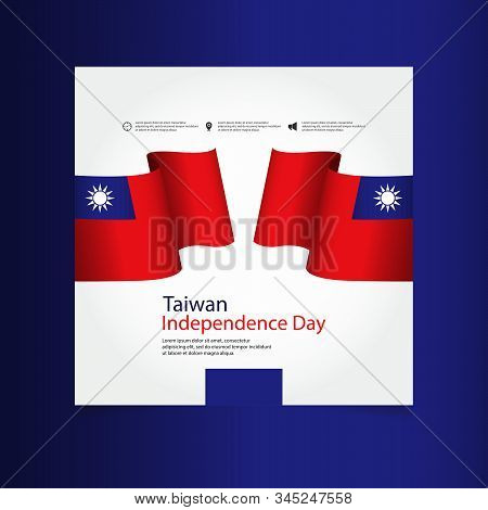 Taiwan Independence Day Celebration Vector Template Illustration