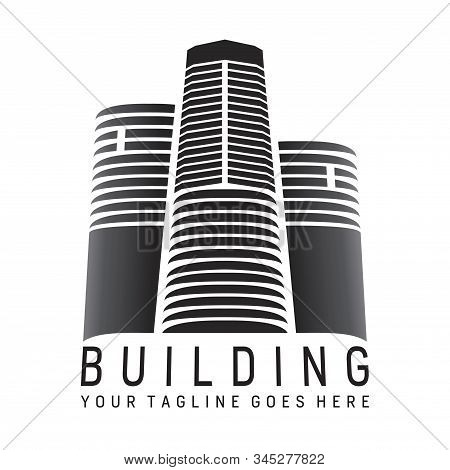 Design Logo With Triple Building For Your Corporation