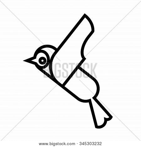 Amazing Logo With Line Art For Funny Bird
