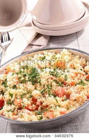 insalata di cous cous con verdure
