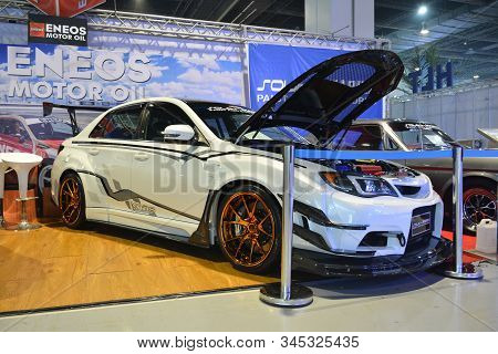 Pasay, Ph - Nov. 16: 2012 Subaru Wrx Sti Sports Car At Manila Auto Salon On November 16, 2019 In Smx