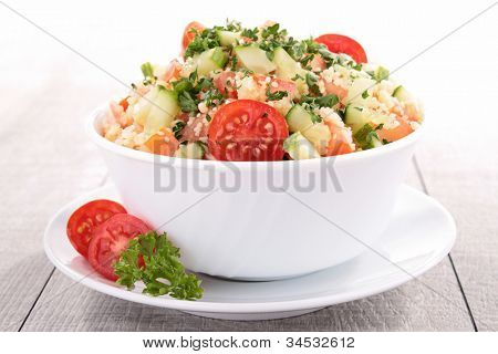 insalata fresco cous cous con verdure