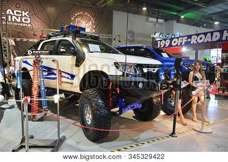 Pasay, Ph - Nov. 16: 2018 Ford Ranger Wildtrak Pick Up At Manila Auto Salon On November 16, 2019 In 