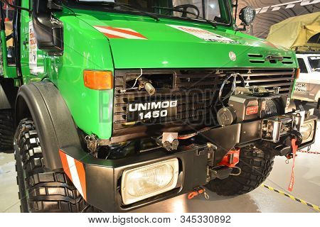 Pasay, Ph - Nov. 16: Mercedes-benz Unimog 1450 At Manila Auto Salon On November 16, 2019 In Smx Conv