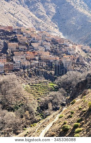 Amazing Berber Village Located In High Atlas Mountains, Morocco