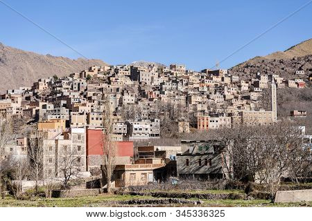 Amazing Berber Village Located In High Atlas Mountains, Morocco
