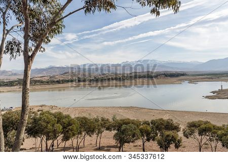 Beautiful Lake And Mountains South From Marrakech, Morocco