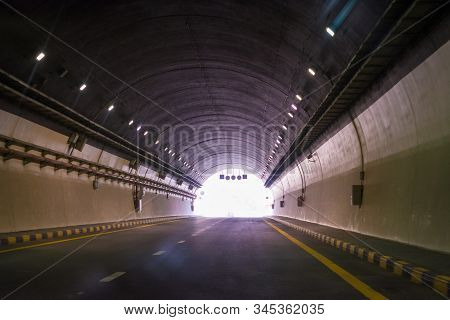 Al Raugh Tunnel On The New Sharjah-khor Fakkan Road.