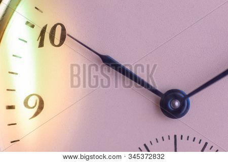 Time Passing Concept. Old Pocket Watch. Running Out Of Time And Urgency.