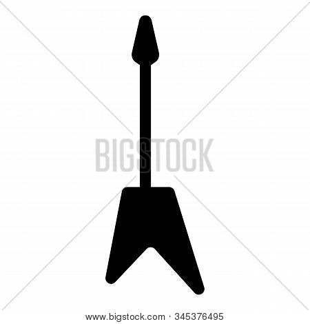 Vector Set Of String Music Instruments Silhouettes. Electric Guitars, Acoustic Guitars, Classic Guit