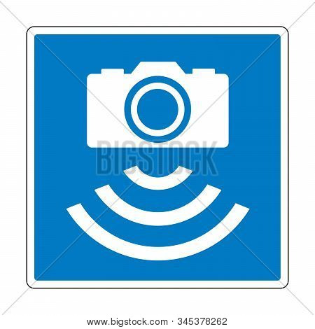 Traffic Enforcement Cameras Road Sign In Denmark