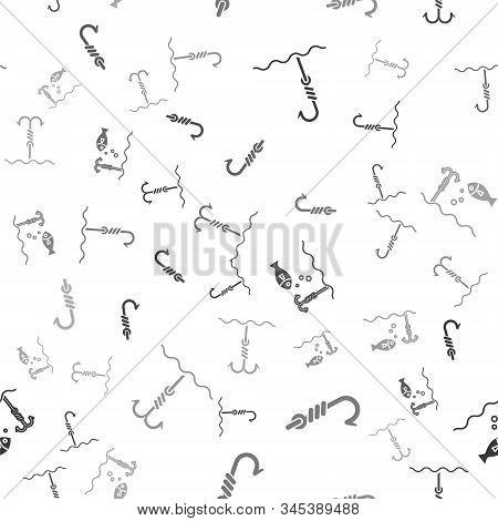 Set Fishing Hook Under Water, Fishing Hook, Fishing Hook Under Water With Fish And Fishing Hook Unde