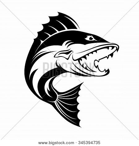 Amazing Single Fish Logo, Look Like Fierce One