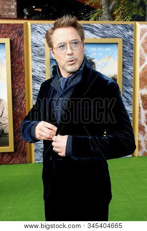 Robert Downey Jr. at the Los Angeles premiere of 'Dolittle' held at the Regency Village Theatre in Westwood, USA on January 11, 2020.