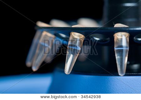 หลอด plastick ขนาดเล็กในเครื่องหมุนเหวี่ยง