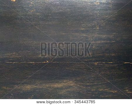 Brushed Rustic Painted Black Wood Texture Background