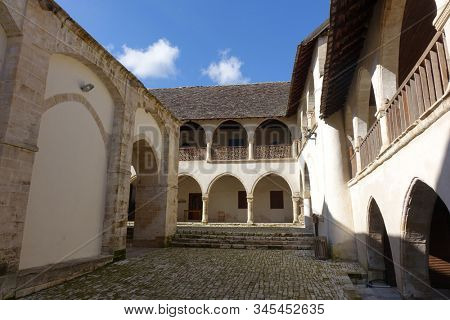 Timios Stavros Monastery, Omodos village, Cyprus                          