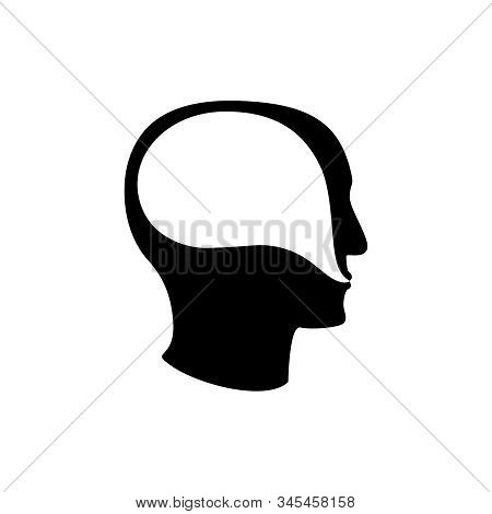 Psychoterapy Mental Talk Inside Human Head Icon