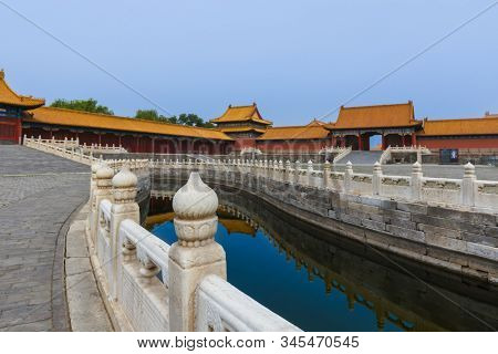 Gugong Forbidden City Palace - Beijing China - architecture background
