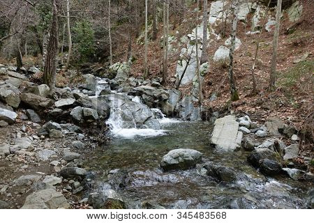 Caledonia falls trail, Troodos mountain, Cyprus                            