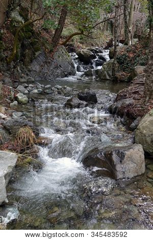Caledonia falls trail, Troodos mountain, Cyprus                            