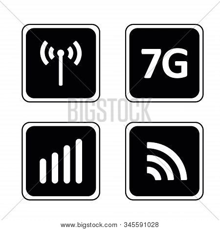 Mobile Devices Telecommunication Business Web Networking. 7th Generation Wireless Internet Network C