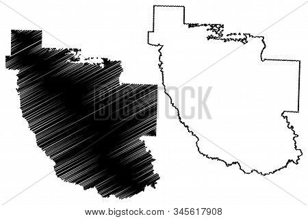 Clark County, Arkansas (u.s. County, United States Of America,usa, U.s., Us) Map Vector Illustration