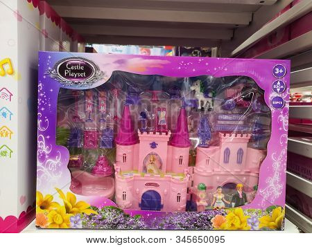 Disney Frozen Castle For Sale At Ashan Shopping Center On December 25, 2019 In Russia, Kazan, Hussei