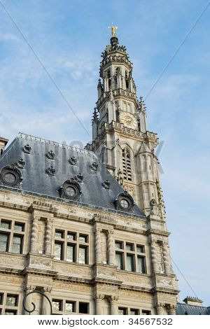 kirken Saint Vaast fra middelalderen i franske Arras