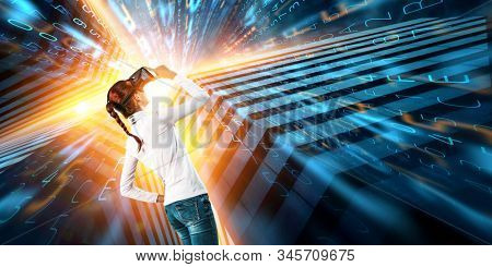 Future of virtual technology. Mixed media