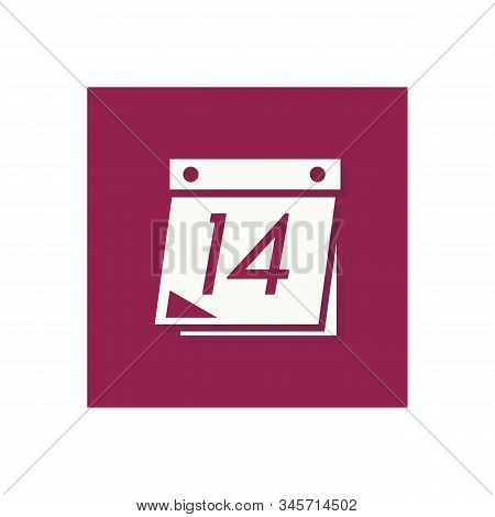 Calendar Icon Isolated Black On Red Background, Calendar Icon Vector Flat Modern, Calendar Icon, Cal