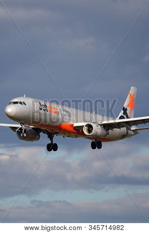 Melbourne, Australia - June 23, 2015: Airbus A231-231 Airliner Operated By Australian Low Cost Airli