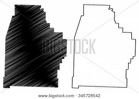 Madison County, Arkansas (u.s. County, United States Of America,usa, U.s., Us) Map Vector Illustrati